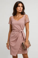 Kadın Zarif Dantel Yarım Kol