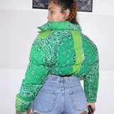 Casual all-match bread cotton jacket women-1