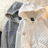 Quilted Hooded Zip-Up Jacket for Casual Wear-1