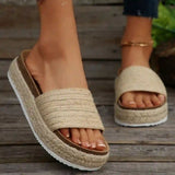 Women’s Hemp Rope Muffin Sole Sandals