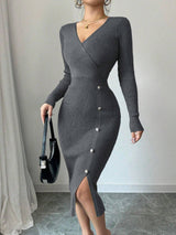 Effortless Curve-Hugging Knit Dress