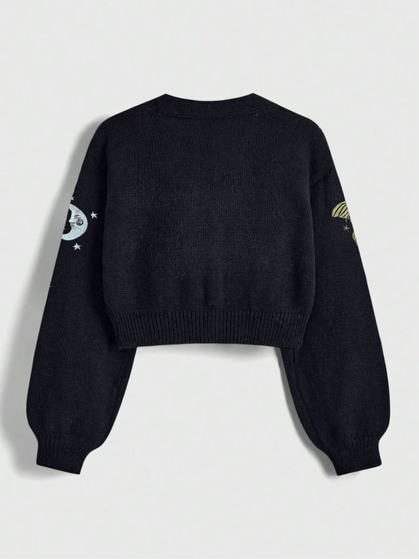 Sun & Moon Embroidered Cardigan