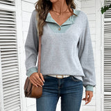 Color Block V-Neck Pullover