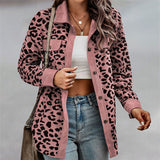 Women's Fashion Leopard Print Long Sleeve Jacket