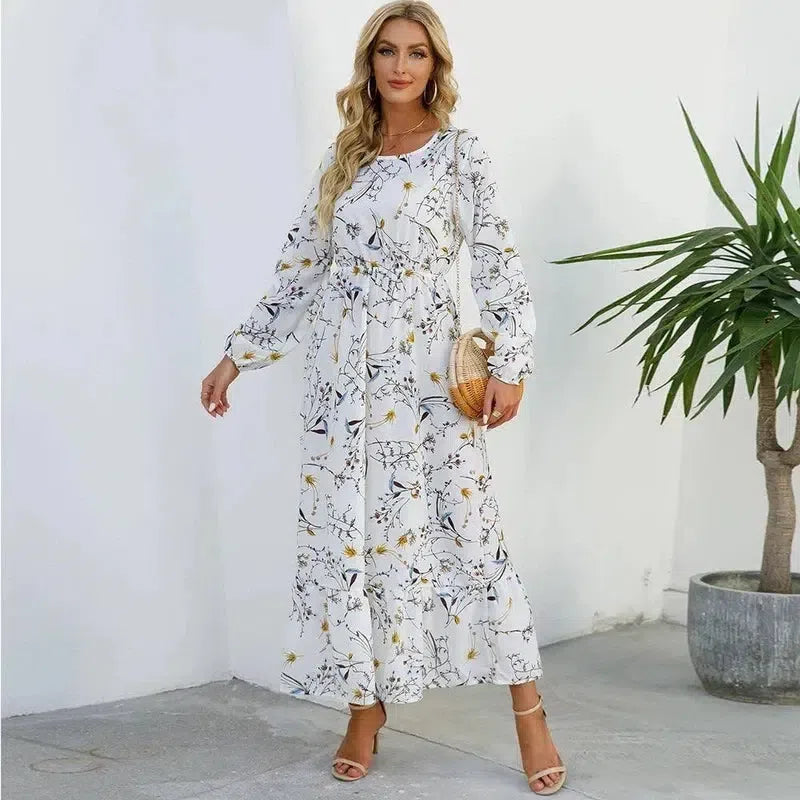 Sping Summer Bohemian Women Maxi Dress Casual Long-11-16