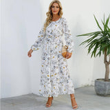 2023 Sping Summer Bohemian Women Maxi Dress Casual Long-11-16