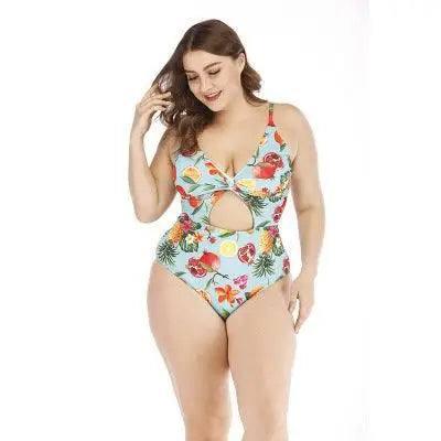 Adding fat plus Dalian body swimsuit-PhotoColor-1