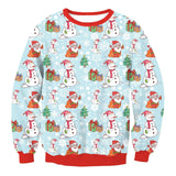 Autumn Winter Fashion Ugly Christmas Sweater Santa Elf Funny-F-11