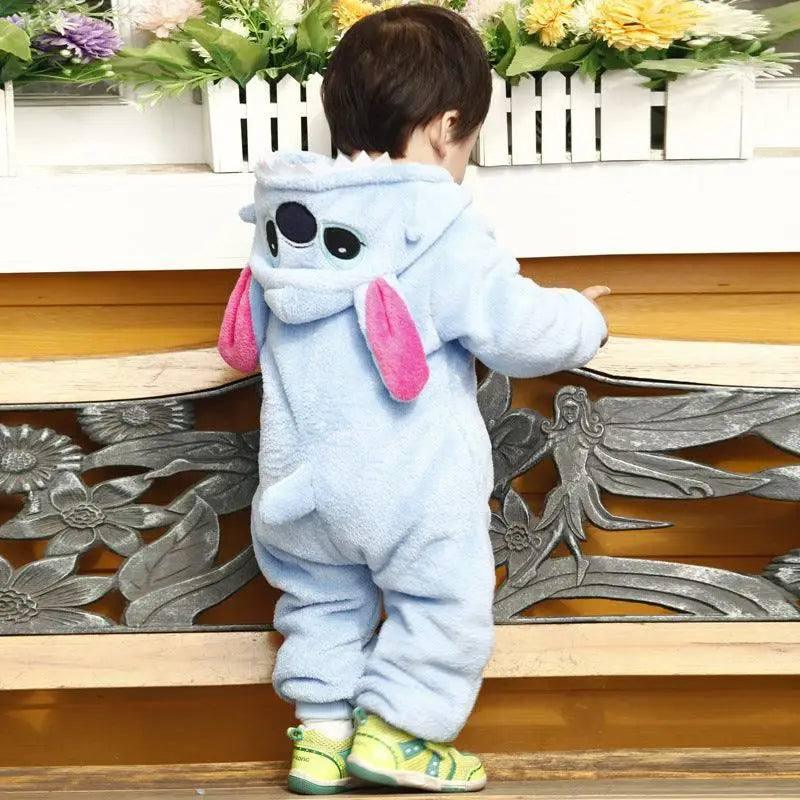 Baby flannel three-dimensional shape jumpsuit-LightBlue-10