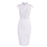 Bandage beads evening dress-2