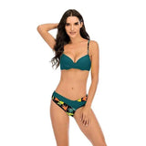 Bikini European And American Sexy Hard Bag Split-Green-3