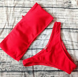 Bikini ladies swimwear-Red-3