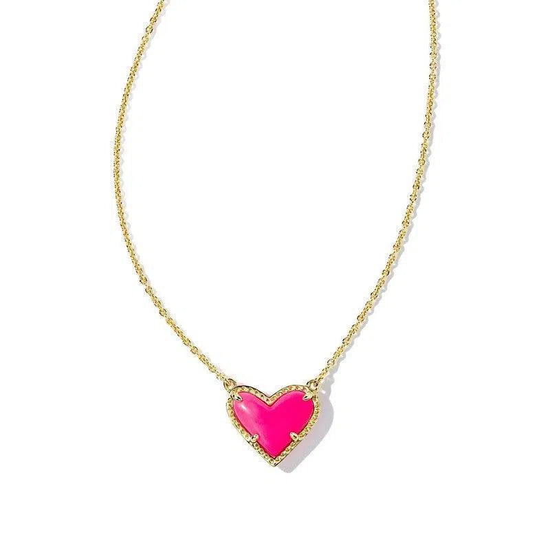 Heart-shaped Necklace Adjustable Peach Heart Natural Stone Clavicle Chain Love Necklace For Women Valentine's Day-3