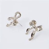 Elegant Gold Bow Earrings for Women-10