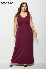 Elegant Plus Size Maxi Dress for Women-4