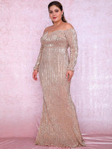 Elegant Plus-Size Sequin Gowns for Special Occasions-4