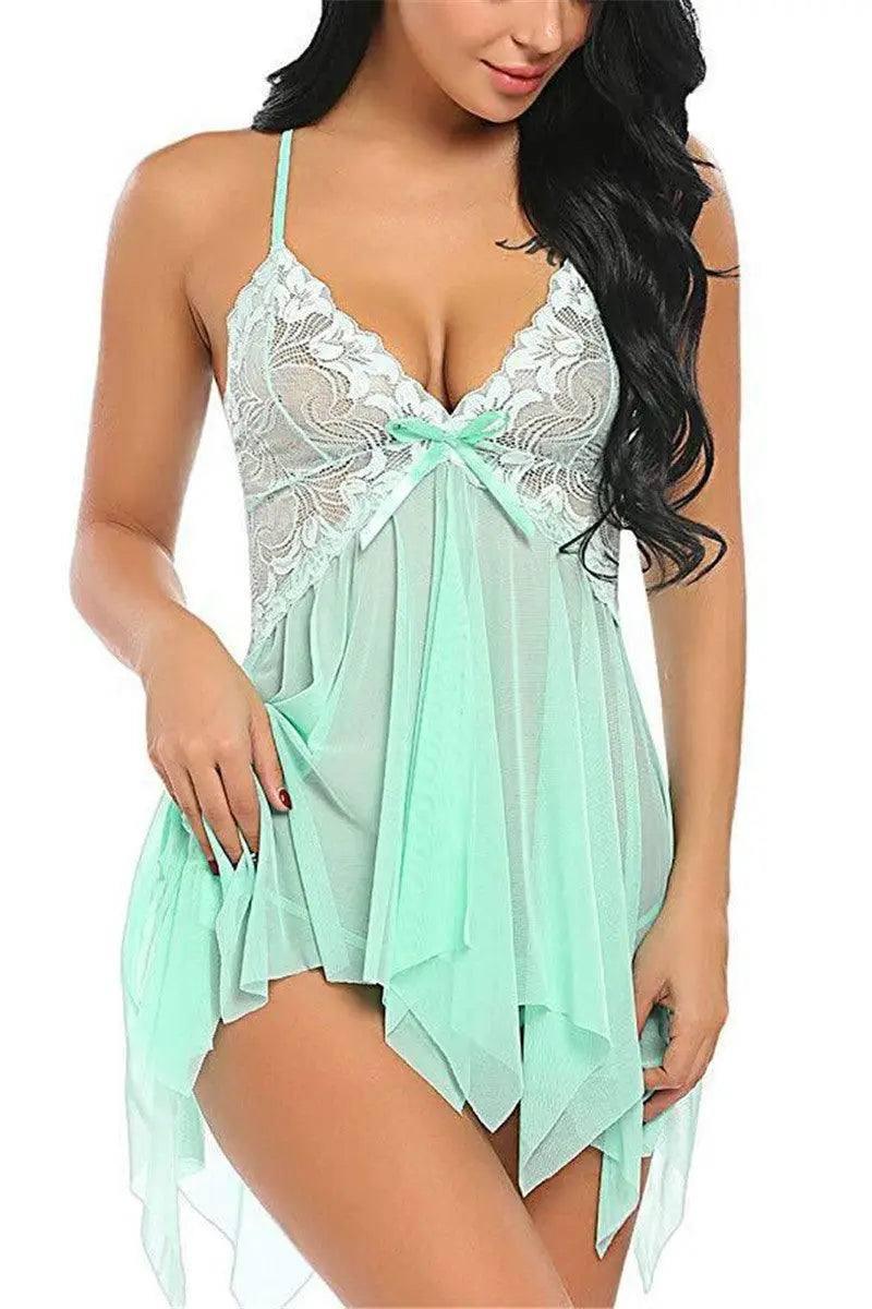 European And American Erotic Lingerie Sexy Lingerie Female-Green-2