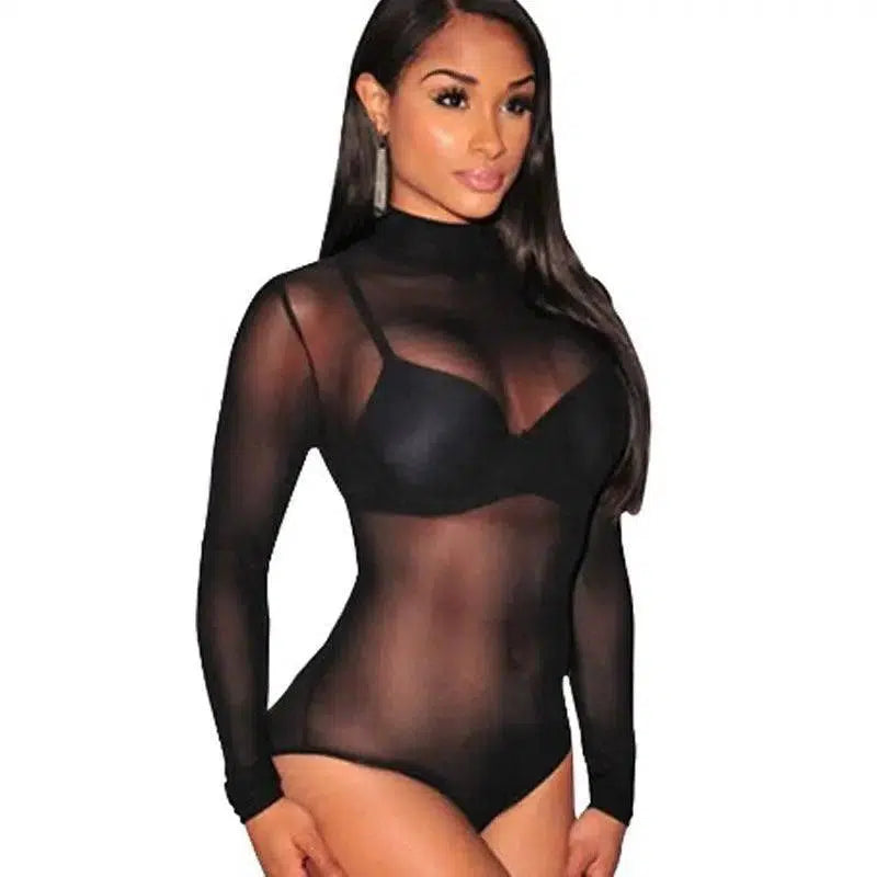 European and American lingerie black tight-Black-1