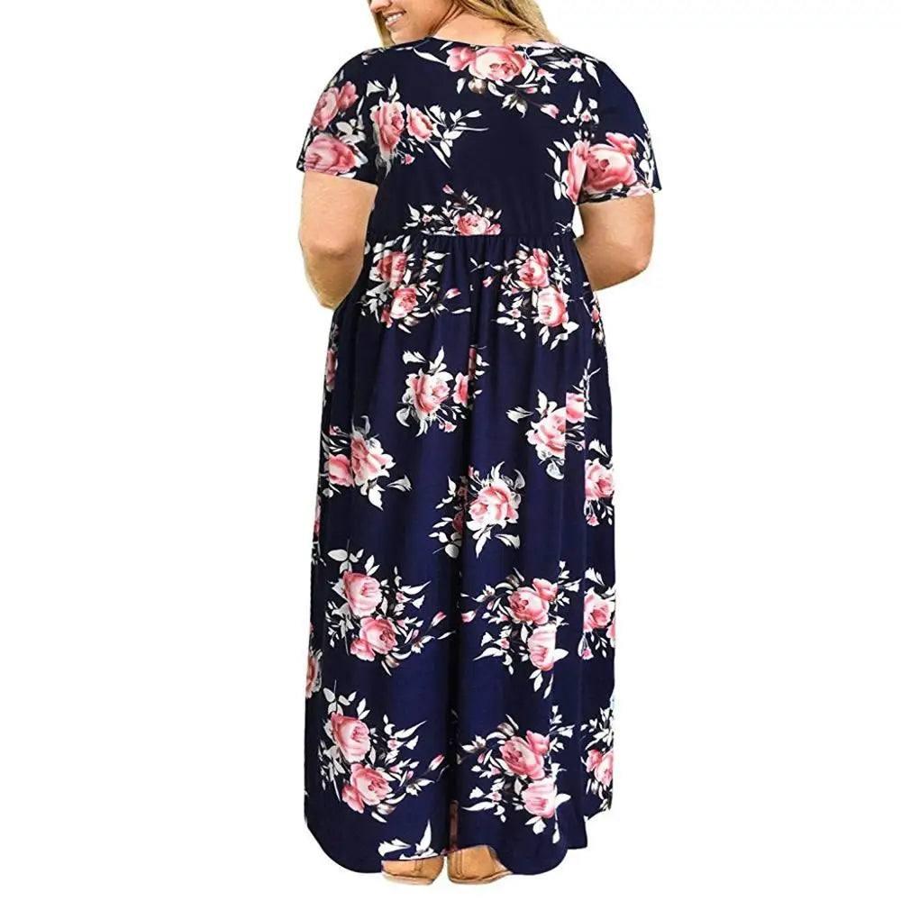 Floral Maxi Dress: Elegant & Comfortable Summer Wear-2