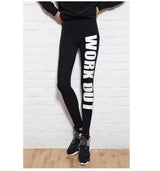 LOVEMI - Lovemi - Letter printed cotton leggings mid-rise cropped