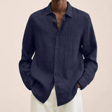 5XL Men's Cardigan - Comfortable & Stylish Layering-Navy Blue-11