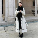 Loose And Thickened Temperament Woolen Coat Mid-length-5