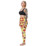 LOVEMI - Lovemi - 3D red lip print leggings Europe and the United