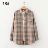 Plaid Long Sleeve Casual Shirt-8style-12