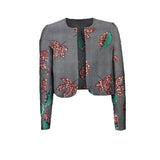 Women's Embroidered Cropped Jacket-192 Style-2