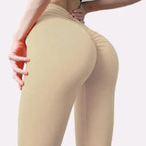 Elastic Waist Yoga Pants for Ultimate Comfort-Khaki-7