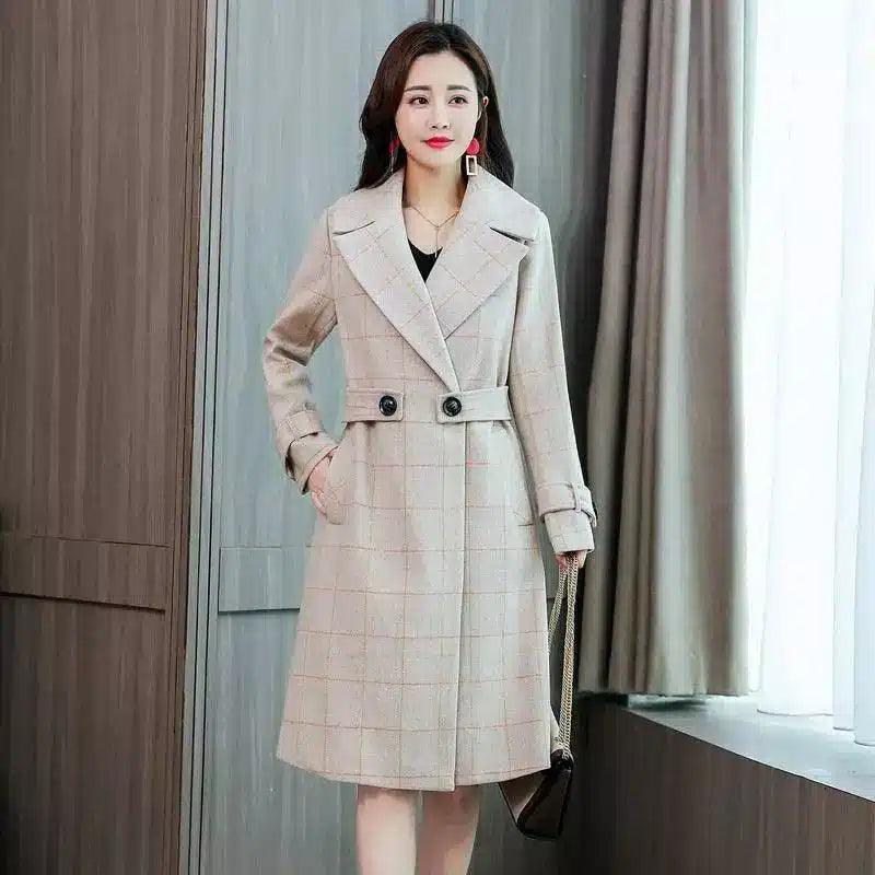 LOVEMI - Lovemi - Elegant and slim woolen jacket in autumn