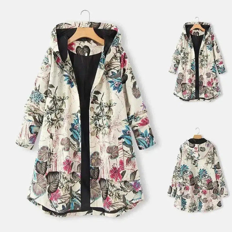 LOVEMI - Lovemi - Ethnic printed padded jacket with padded jacket