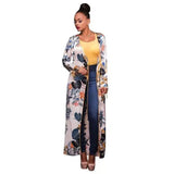 European and American fashion long-sleeved cardigan cloak-1