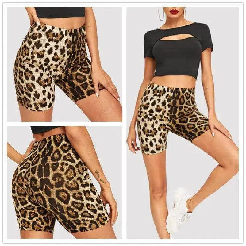 LOVEMI - Lovemi - Fashion sexy leopard print hip shorts