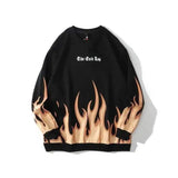 LOVEMI - Lovemi - Flame Print Sports Sweatshirt Men's and Women's