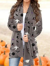 LOVEMI - Lovemi - Halloween Digital Printing Casual Cardigan Jacket