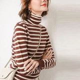 LOVEMI - Lovemi - High neck sweater women''s new fall winter short