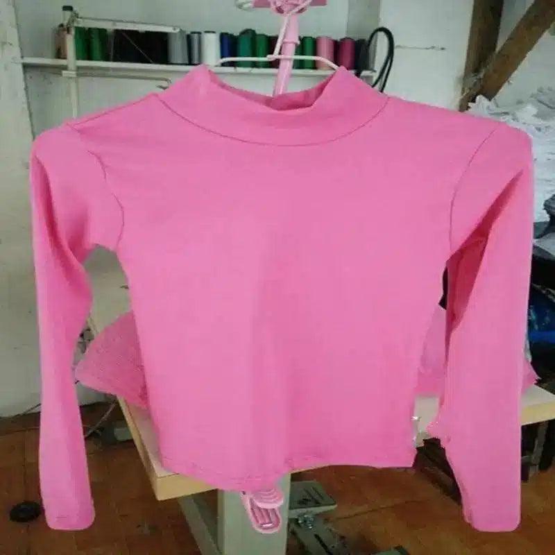 LOVEMI - Lovemi - High waist long sleeve tight T-shirt