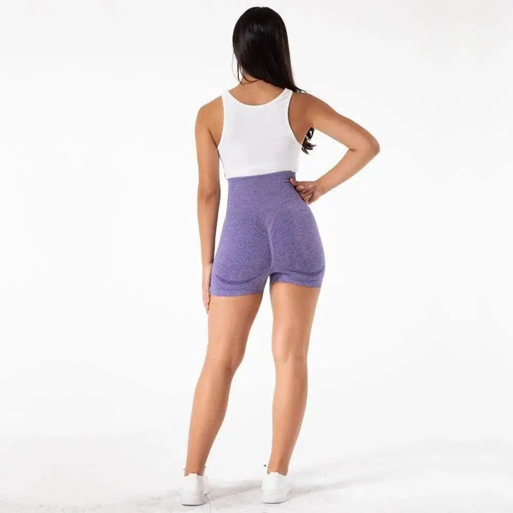 LOVEMI - Lovemi - High-Waist Yoga Shorts For Seamless Exercise Hip