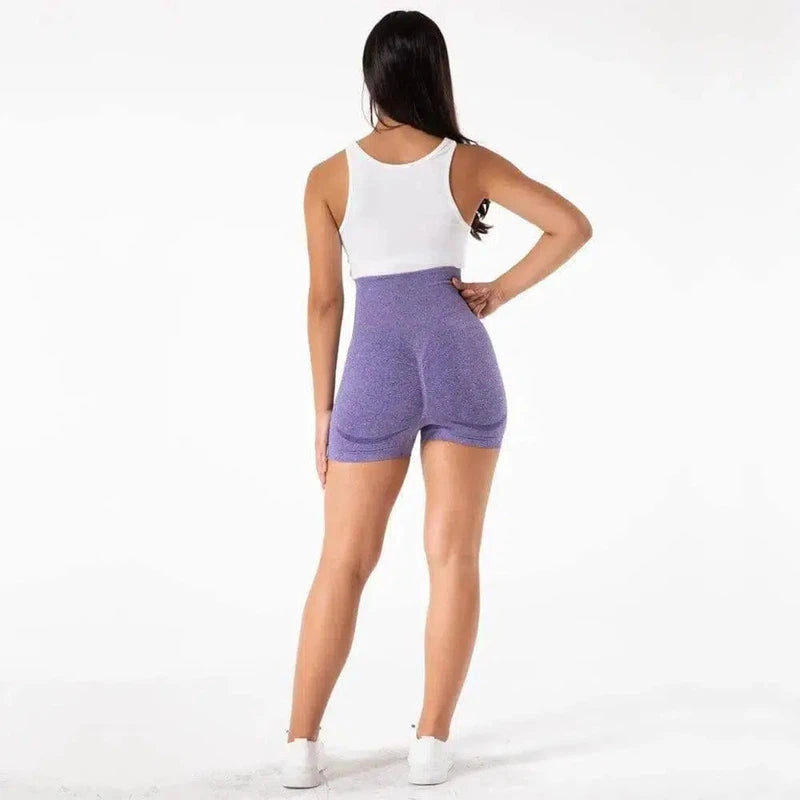 High-Waist Yoga Shorts For Seamless Exercise Hip Lifting And-9