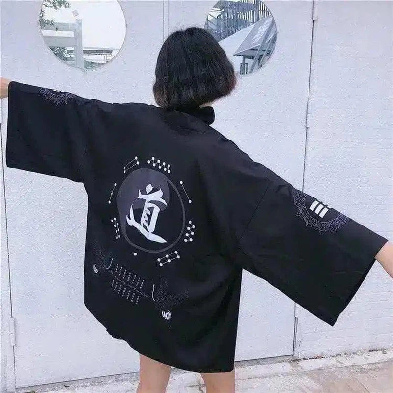 Kimono cardigan boys and girls thin coat-Taoism-7