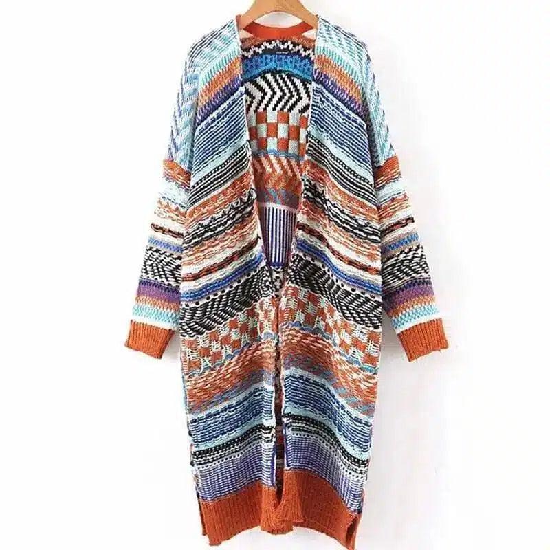 Women's Knit Cardigan with Tassel Detail-Color-2