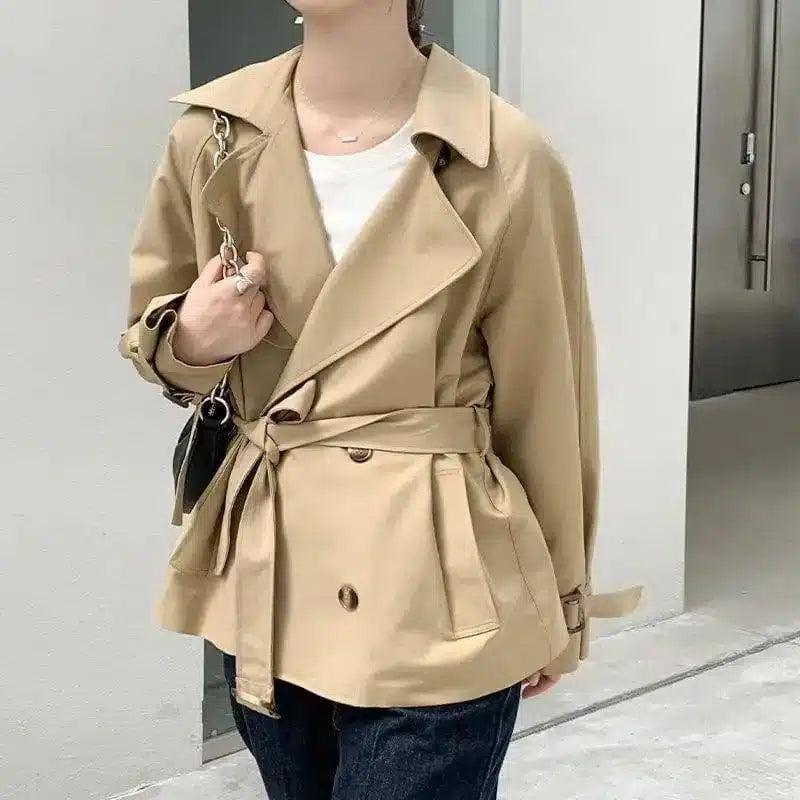 Korean casual jacket-Khaki-2