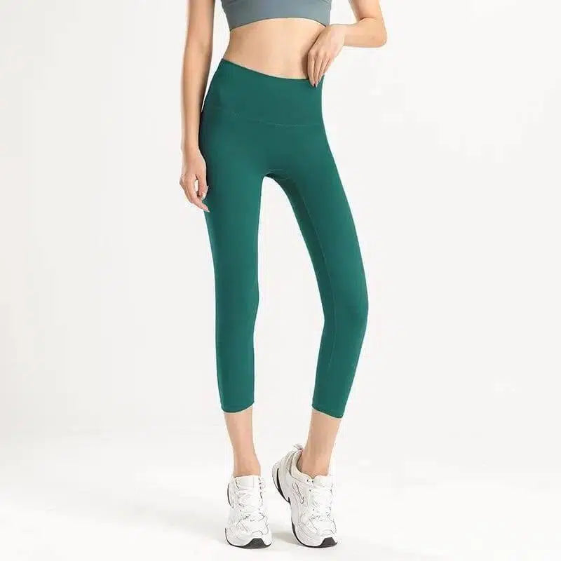 Leggings for Women High Waisted Tummy Control Workout-Green-4