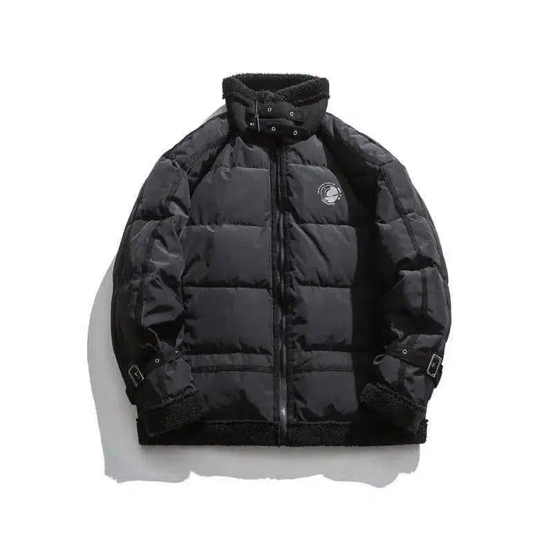 Stylish Cotton Padded Jackets for Winter-Black-3