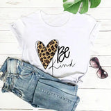 LOVEMI - Lovemi - Love Color Print Loose Short Sleeve T-shirt