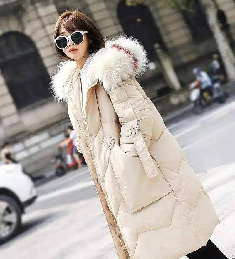 LOVEMI - Lovemi - Mid-length loose down padded jacket