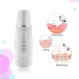 Mini Portable Rechargeable Ultrasonic Facial Skin Scrubber-1