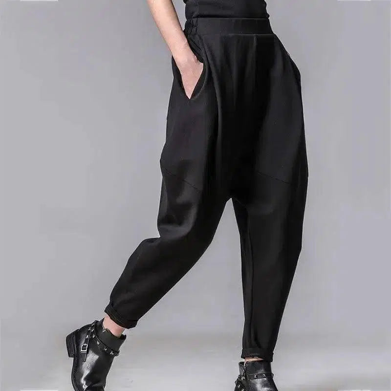 LOVEMI - Lovemi - Pleated thin tapered banana pants