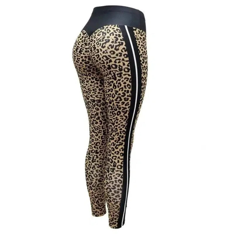 LOVEMI - Lovemi - Printed leopard print bottom yoga pants